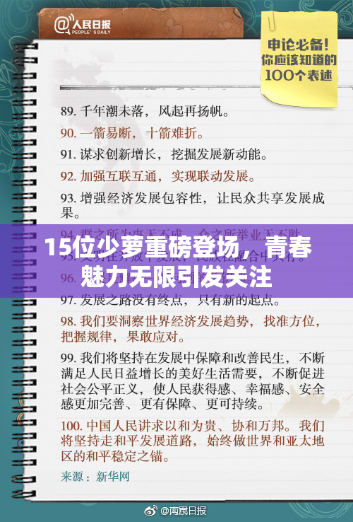 15位少萝重磅登场，青春魅力无限引发关注