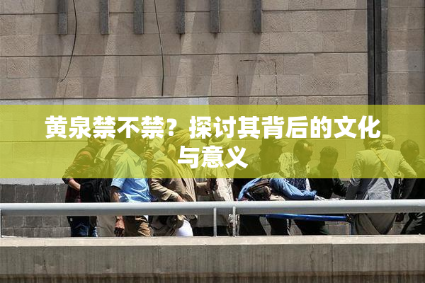 黄泉禁不禁？探讨其背后的文化与意义