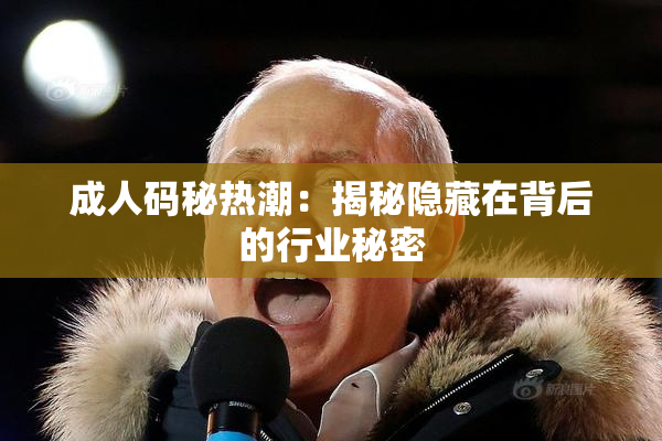 成人码秘热潮：揭秘隐藏在背后的行业秘密