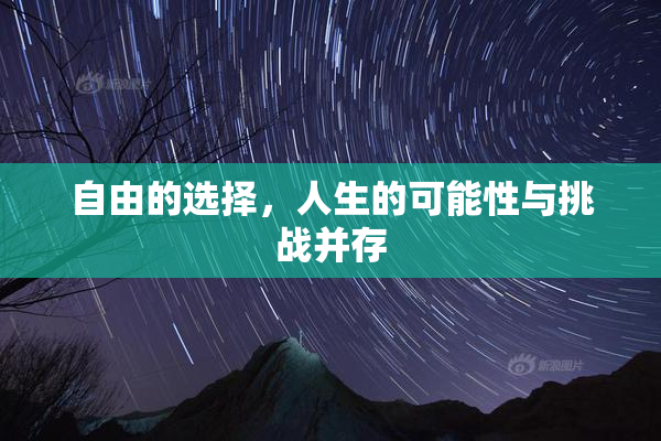 自由的选择，人生的可能性与挑战并存