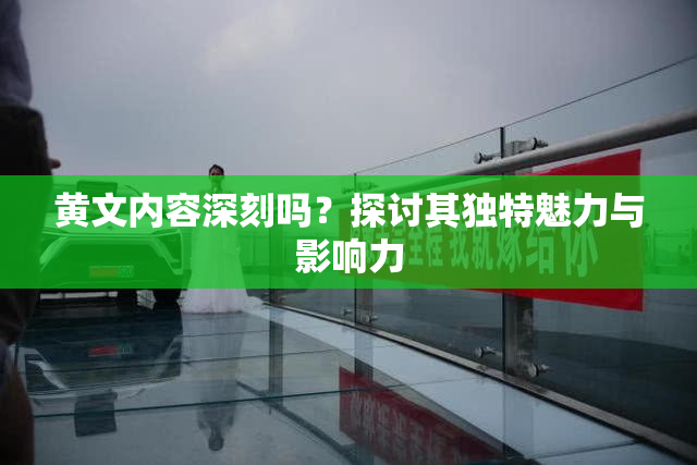 黄文内容深刻吗？探讨其独特魅力与影响力