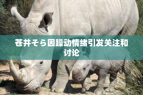 苍井そら因躁动情绪引发关注和讨论