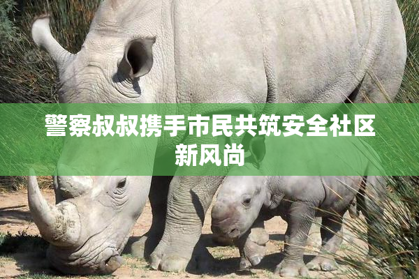 警察叔叔携手市民共筑安全社区新风尚