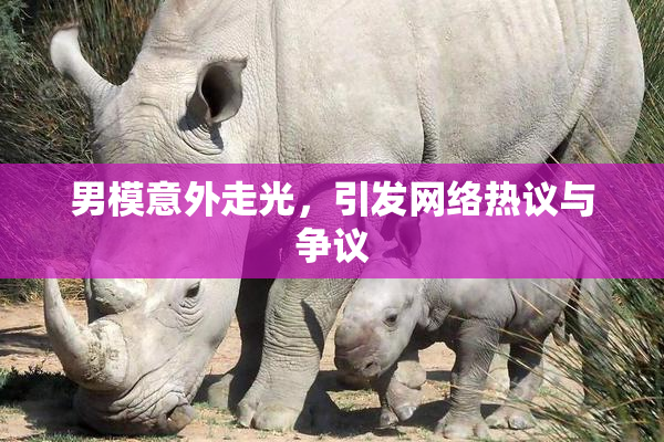 男模意外走光，引发网络热议与争议