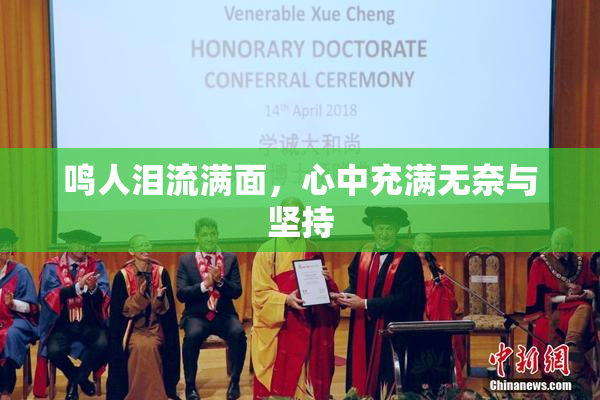 鸣人泪流满面，心中充满无奈与坚持