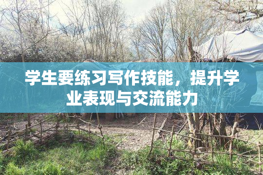 学生要练习写作技能，提升学业表现与交流能力