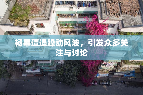杨幂遭遇躁动风波，引发众多关注与讨论