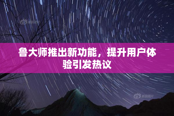 鲁大师推出新功能，提升用户体验引发热议