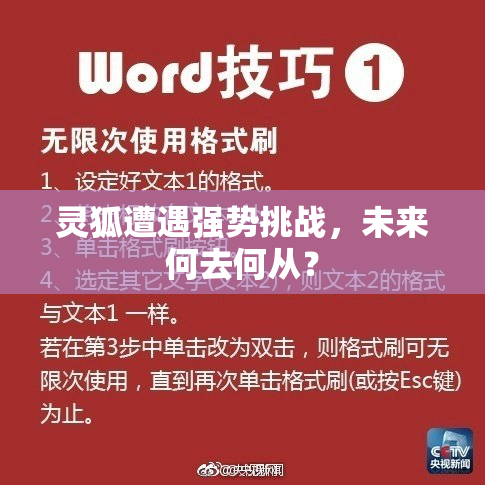 灵狐遭遇强势挑战，未来何去何从？