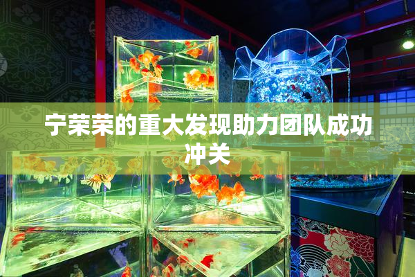 宁荣荣的重大发现助力团队成功冲关