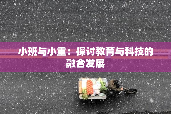 小班与小重：探讨教育与科技的融合发展