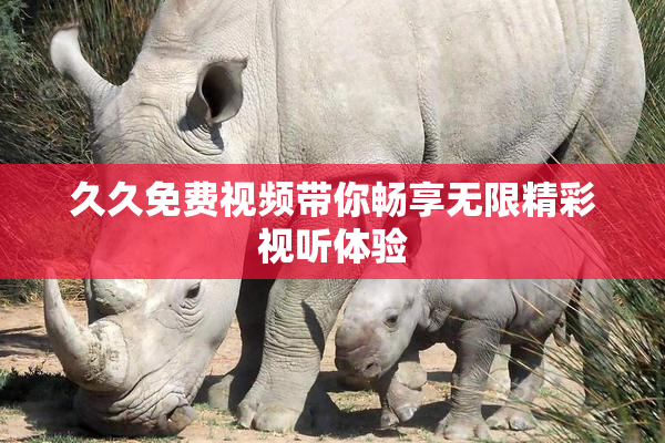 久久免费视频带你畅享无限精彩视听体验