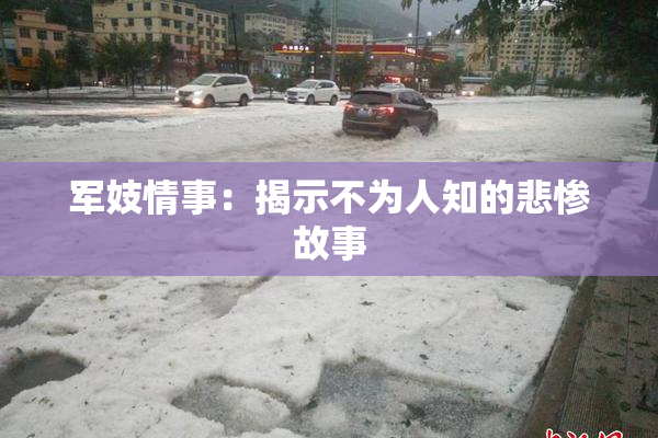 军妓情事：揭示不为人知的悲惨故事