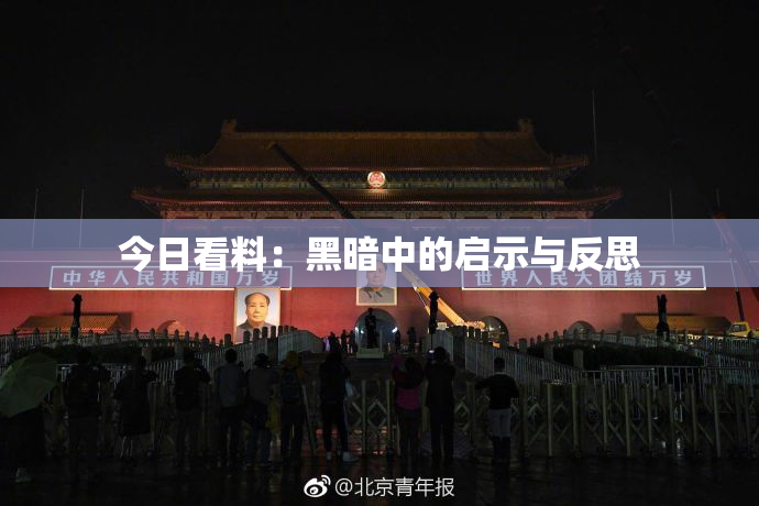 今日看料：黑暗中的启示与反思