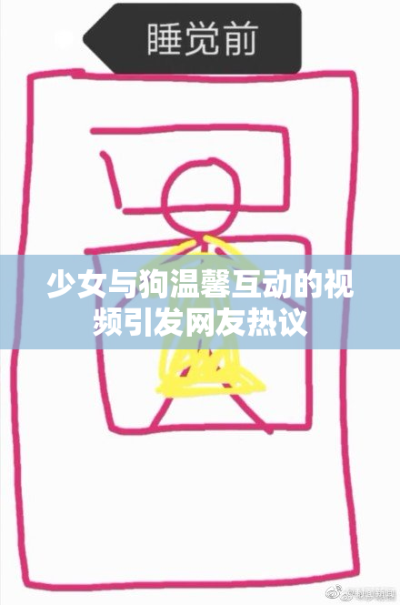 少女与狗温馨互动的视频引发网友热议