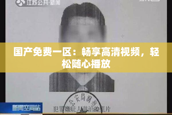 国产免费一区：畅享高清视频，轻松随心播放