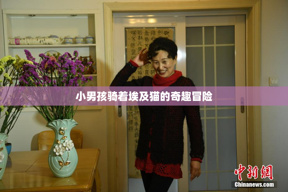 小男孩骑着埃及猫的奇趣冒险