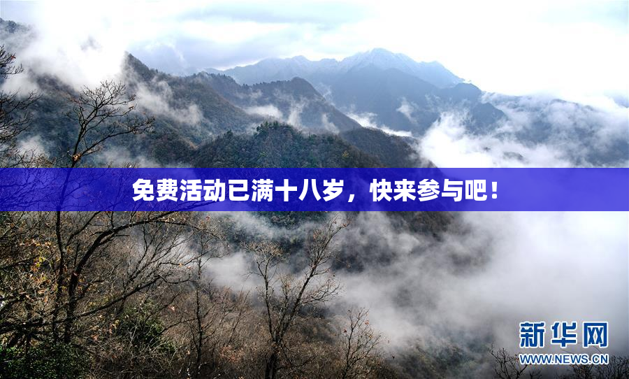 免费活动已满十八岁，快来参与吧！