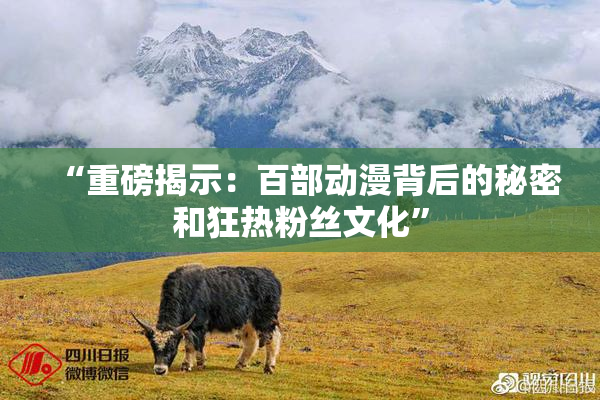 “重磅揭示：百部动漫背后的秘密和狂热粉丝文化”