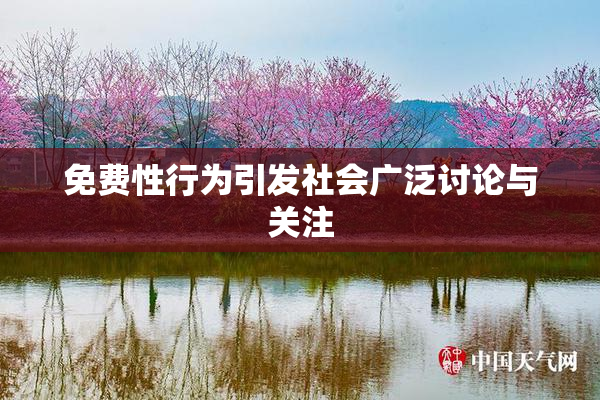 免费性行为引发社会广泛讨论与关注