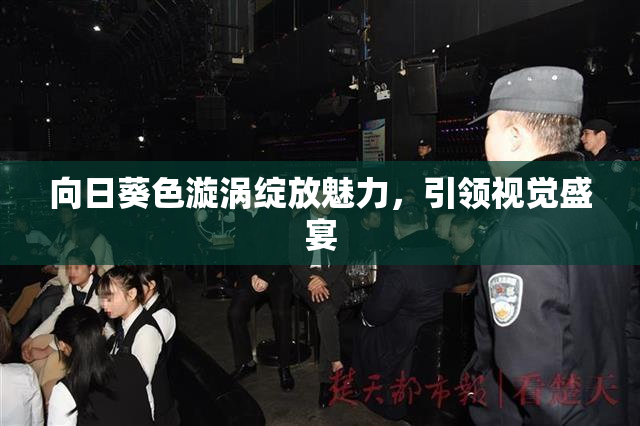 向日葵色漩涡绽放魅力，引领视觉盛宴