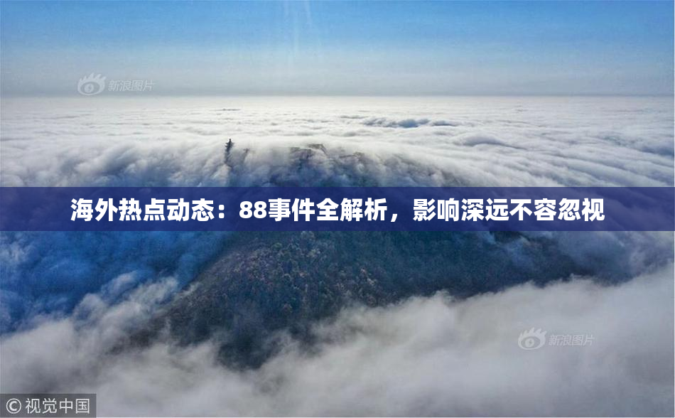 海外热点动态：88事件全解析，影响深远不容忽视