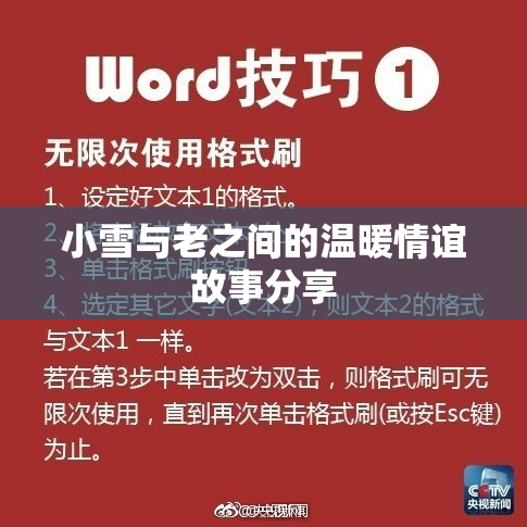 小雪与老之间的温暖情谊故事分享