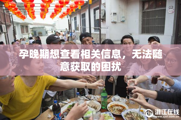 孕晚期想查看相关信息，无法随意获取的困扰