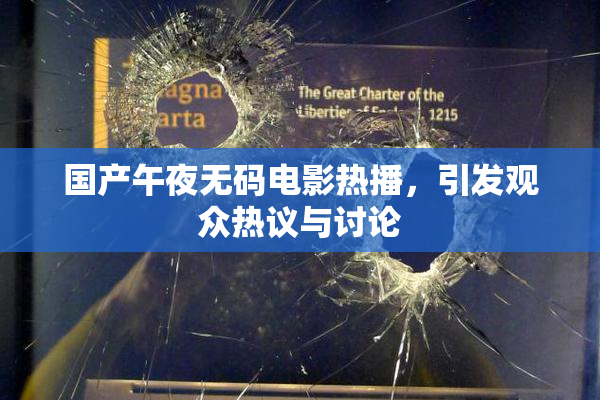 国产午夜无码电影热播，引发观众热议与讨论