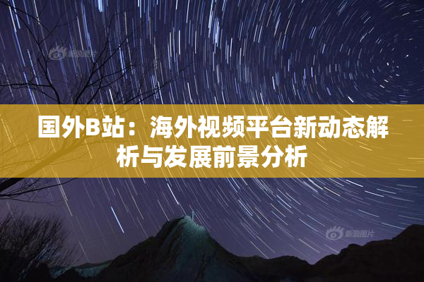 国外B站：海外视频平台新动态解析与发展前景分析