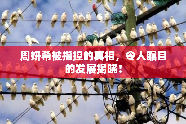 周妍希被指控的真相，令人瞩目的发展揭晓！
