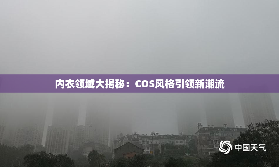 内衣领域大揭秘：COS风格引领新潮流