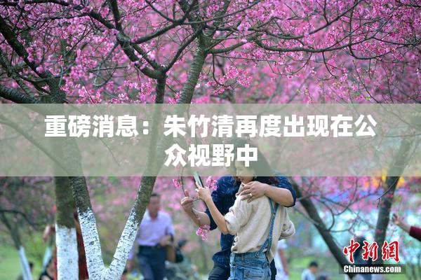 重磅消息：朱竹清再度出现在公众视野中