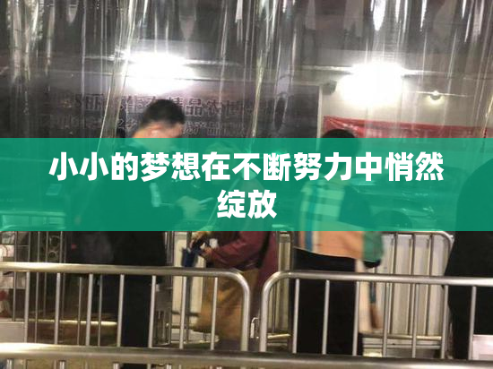 小小的梦想在不断努力中悄然绽放