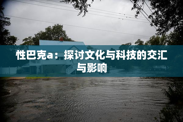 性巴克a：探讨文化与科技的交汇与影响
