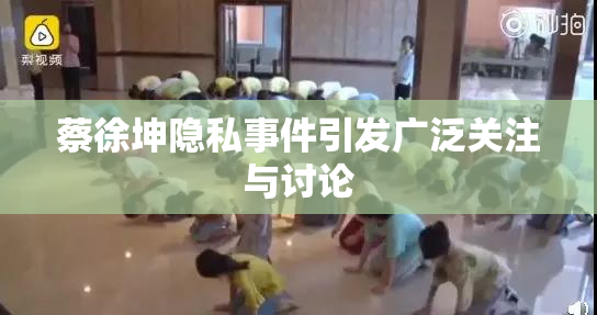 蔡徐坤隐私事件引发广泛关注与讨论