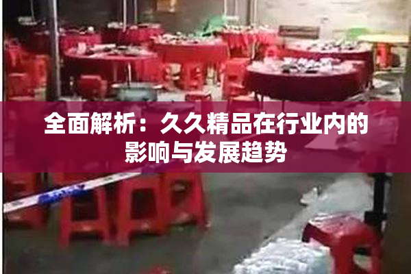 全面解析：久久精品在行业内的影响与发展趋势