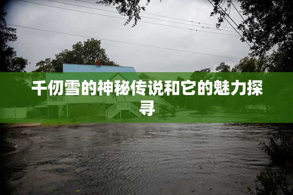千仞雪的神秘传说和它的魅力探寻