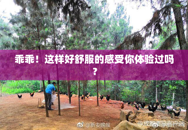 乖乖！这样好舒服的感受你体验过吗？