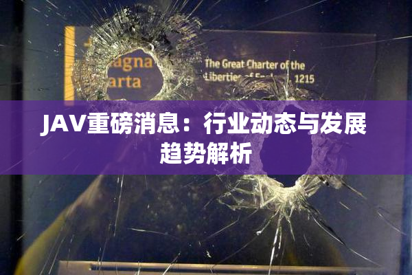 JAV重磅消息：行业动态与发展趋势解析
