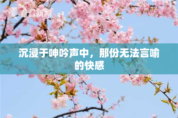 沉浸于呻吟声中，那份无法言喻的快感