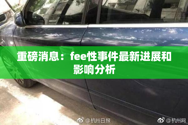 重磅消息：fee性事件最新进展和影响分析
