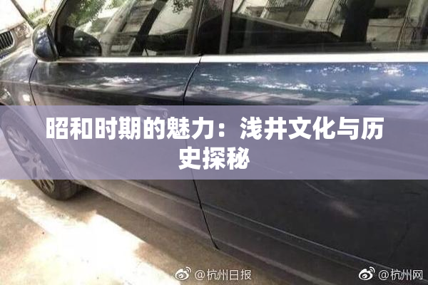 昭和时期的魅力：浅井文化与历史探秘
