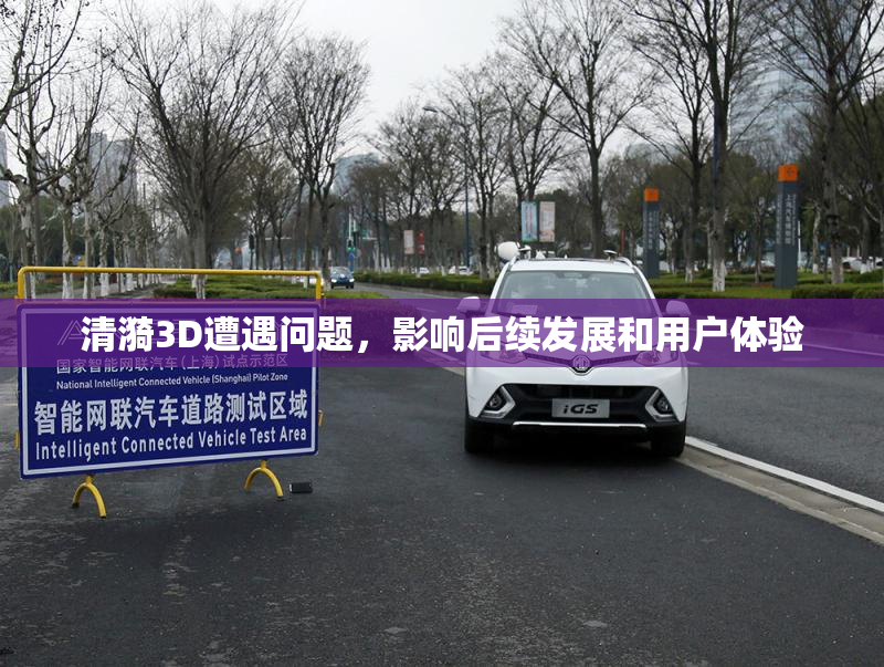 清漪3D遭遇问题，影响后续发展和用户体验