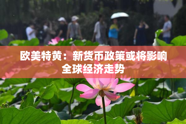 欧美特黄：新货币政策或将影响全球经济走势