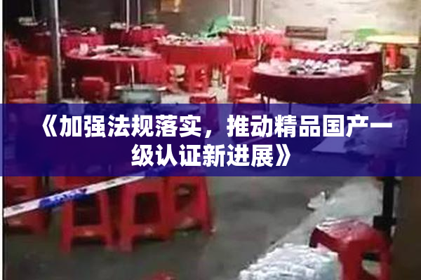 《加强法规落实，推动精品国产一级认证新进展》