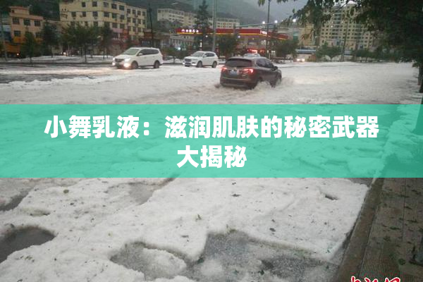 小舞乳液：滋润肌肤的秘密武器大揭秘