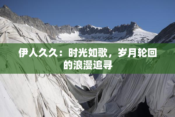 伊人久久：时光如歌，岁月轮回的浪漫追寻