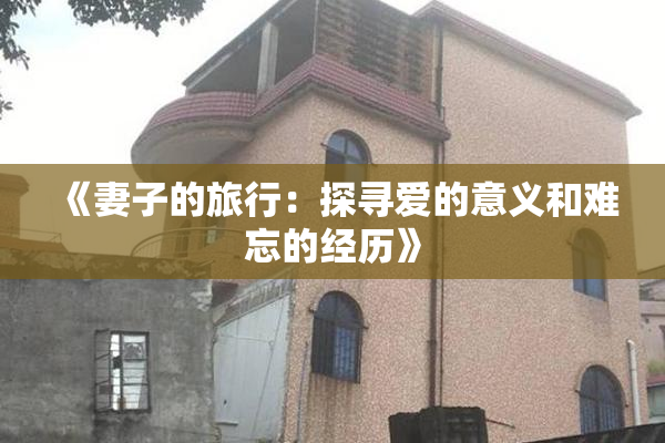 《妻子的旅行：探寻爱的意义和难忘的经历》
