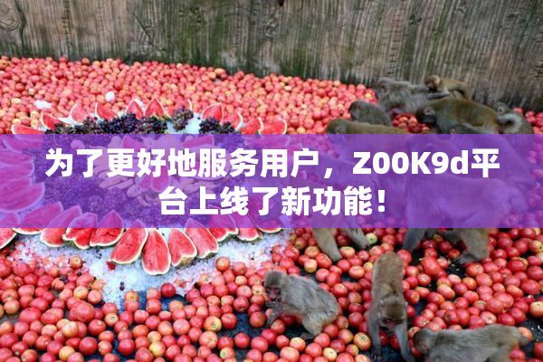 为了更好地服务用户，Z00K9d平台上线了新功能！